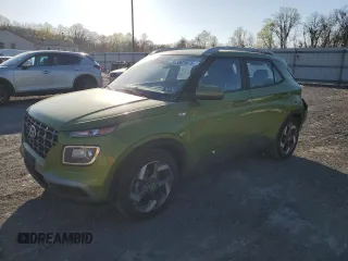 2021 Hyundai Venue SEL with VIN KMHRC8A39MU098221, listed as a Copart auction lot 53629875 with 53,482 mi miles and Salvage Title. Bid and sale history available at DreamBid. Image 1.