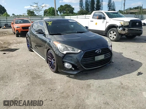2016 Hyundai Veloster Turbo with VIN KMHTC6AE7GU279107, listed as a Copart auction lot 77386233 with 105,872 mi miles. Bid and sale history available at carsss.com. Image 10.