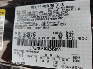 2016 Ford Fusion S z VIN 3FA6P0G78GR245055, wystawiony jako IAAI lot #42399174 z przebiegiem 132 674 mil mil oraz . Historia ofert i sprzedaży dostępna na DreamBid. Obrazek 9.