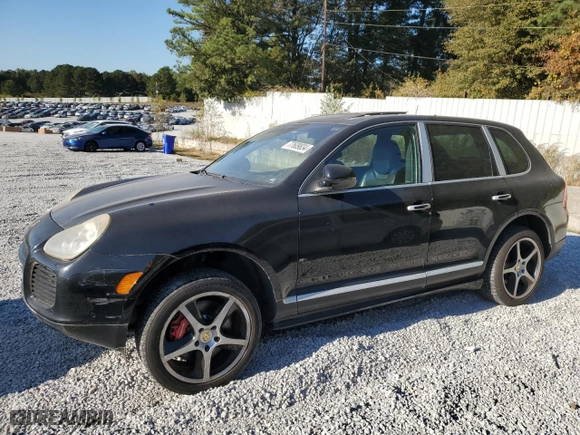 2006 Porsche Cayenne Turbo with VIN WP1AC29P86LA91645, listed as a Copart auction lot 77609834 with 167,664 mi miles and Salvage Title. Bid and sale history available at carsss.com. Image 1.