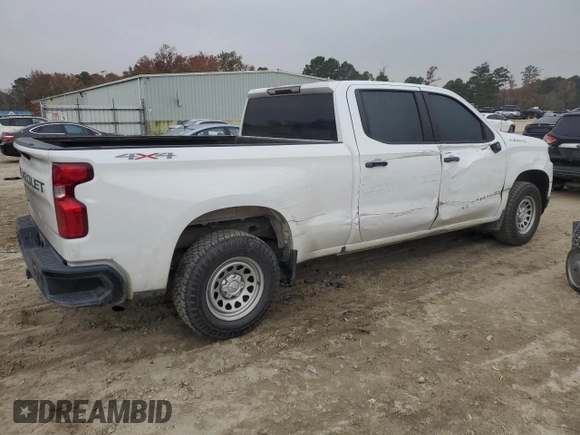2021 Chevrolet Silverado 1500 Work Truck with VIN 1GCUYAEF8MZ307091, listed as a Copart auction lot 81275434 with 101,822 mi miles and Salvage Title. Bid and sale history available at DreamBid. Image 3.
