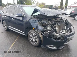 2019 Infiniti QX60 LUXE with VIN 5N1DL0MN1KC512944, listed as a IAAI auction lot 41515162 with 60,090 mi miles. Bid and sale history available at carsss.com. Image 1.