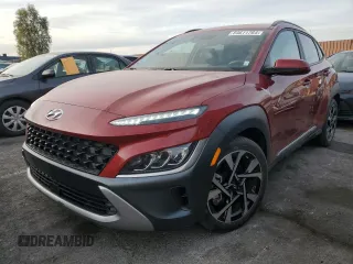 2023 Hyundai Kona Limited with VIN KM8K53A38PU048378, listed as a Copart auction lot 84611764 with 39,214 mi miles and Clean Title. Bid and sale history available at carsss.com. Image 1.