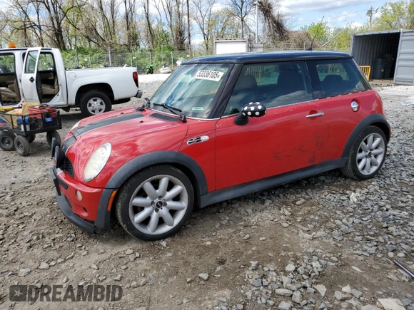 2006 MINI Hardtop S z VIN WMWRE33546TJ38274, wystawiony jako Copart lot #53336105 z przebiegiem 171 593 mil mil oraz Czysty tytuł • Clean title. Historia ofert i sprzedaży dostępna na DreamBid. Obrazek 1.