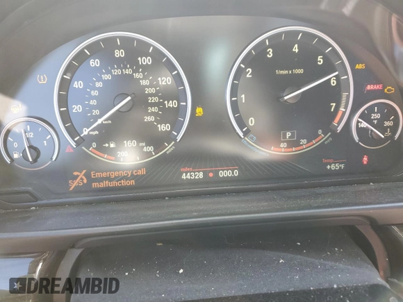 2015 BMW 5 Series 535i with VIN WBA5B1C5XFD918804, listed as a Copart auction lot 49119655 with 44,328 mi miles and Salvage Title. Bid and sale history available at carsss.com. Image 9.