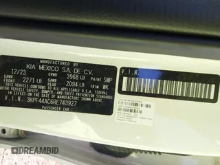 2024 Kia Forte GT with VIN 3KPF44AC6RE743927, listed as a IAAI auction lot 40971782 with 8,942 mi miles. Bid and sale history available at carsss.com. Image 9.