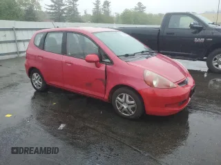 2007 Honda Fit with VIN JHMGD384X7S013234, listed as a Copart auction lot 57022645 with 222,146 mi miles and Salvage title. Bid and sale history available at DreamBid. Image 4.