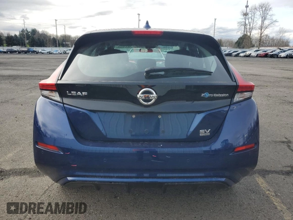 2020 Nissan LEAF SV Plus with VIN 1N4BZ1CP9LC306331, listed as a Copart auction lot 48376045 with 40,984 mi miles and Salvage Title. Bid and sale history available at DreamBid. Image 6.