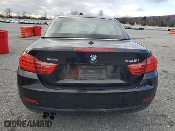 2016 BMW 4 Series 428i xDrive with VIN WBA3T1C58GP822612, listed as a Copart auction lot 87142454 with 85,437 mi miles and Salvage title. Bid and sale history available at DreamBid. Image 6.