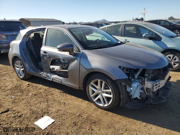 2017 Lexus CT with VIN JTHKD5BH7H2293178, listed as a Copart auction lot 73358294 with 71,110 mi miles and Salvage Title. Bid and sale history available at carsss.com. Image 4.