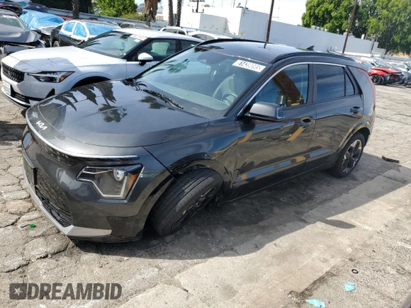 2023 Kia Niro EV Wind with VIN KNDCR3L16P5045630, listed as a Copart auction lot 51439095 with 51,784 mi miles and Clean Title. Bid and sale history available at carsss.com. Image 1.