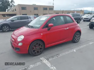 2015 FIAT 500 Sport with VIN 3C3CFFBR2FT528116, listed as a IAAI auction lot 42136399 with 114,548 mi miles. Bid and sale history available at carsss.com. Image 17.