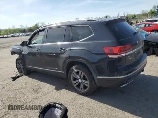 2019 Volkswagen Atlas SEL R-Line with VIN 1V2RR2CAXKC520476, listed as a Copart auction lot 55085975 with 59,727 mi miles and Salvage title. Bid and sale history available at DreamBid. Image 2.