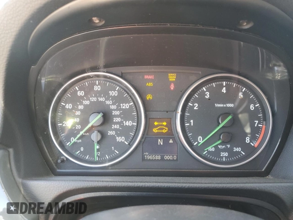 2007 BMW 3 Series 335i with VIN WBAWB73567P036763, listed as a Copart auction lot 45509345 with 196,588 mi miles and Salvage Title. Bid and sale history available at carsss.com. Image 9.