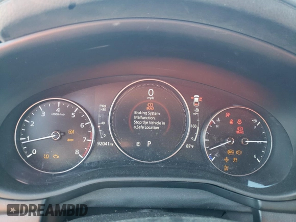 2019 Mazda 3 Preferred with VIN 3MZBPADL8KM110533, listed as a Copart auction lot 52118745 with 92,041 mi miles and Salvage Title. Bid and sale history available at DreamBid. Image 9.