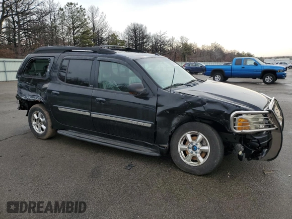 2004 GMC Envoy XL SLE with VIN 1GKET16S946117515, listed as a Copart auction lot 43554475 with 0 mi miles and Salvage Title. Bid and sale history available at carsss.com. Image 4.