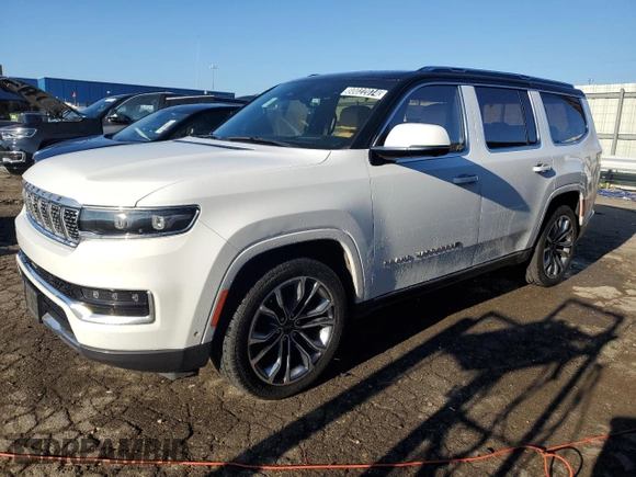 2022 Jeep Grand Wagoneer Series III with VIN 1C4SJVGP0NS113612, listed as a Copart auction lot 80022074 with 39,988 mi miles and Salvage title. Bid and sale history available at DreamBid. Image 1.
