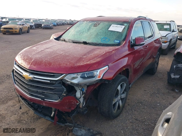 2018 Chevrolet Traverse LT Leather with VIN 1GNERHKW5JJ226081, listed as a IAAI auction lot 41281579 with 87,169 mi miles. Bid and sale history available at carsss.com. Image 2.