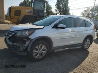 2012 Honda CR-V EX-L with VIN 5J6RM4H70CL051127, listed as a Copart auction lot 63505195 with 159,153 mi miles and Salvage title. Bid and sale history available at DreamBid. Image 1.