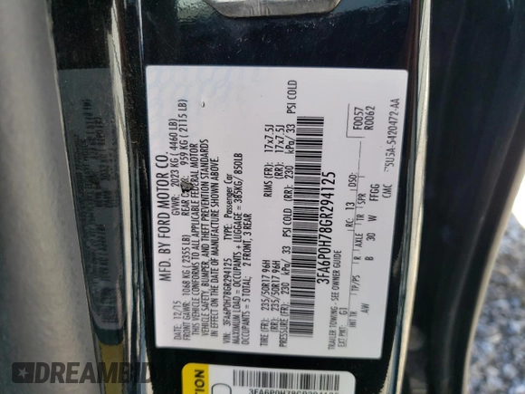 2016 Ford Fusion SE with VIN 3FA6P0H78GR294125, listed as a Copart auction lot 61693904 with Not provided miles and Salvage title. Bid and sale history available at DreamBid. Image 14.