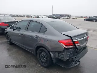 2015 Honda Civic LX with VIN 19XFB2F55FE097408, listed as a IAAI auction lot 41962401 with 124,257 mi miles. Bid and sale history available at carsss.com. Image 3.