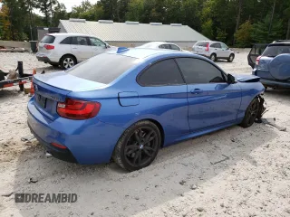 2016 BMW 2 Series M235i xDrive with VIN WBA1J9C52GV372057, listed as a Copart auction lot 71236354 with 89,420 mi miles and Salvage Title. Bid and sale history available at carsss.com. Image 3.