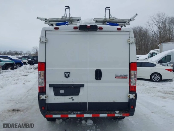 2019 Ram ProMaster Cargo Van with VIN 3C6TRVAG0KE516405, listed as a IAAI auction lot 41463112 with 144,320 mi miles. Bid and sale history available at carsss.com. Image 16.