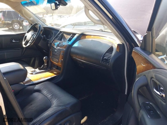 2011 Infiniti QX56 7-passenger with VIN JN8AZ2NE5B9002999, listed as a IAAI auction lot 41619129 with NaN miles. Bid and sale history available at carsss.com. Image 5.