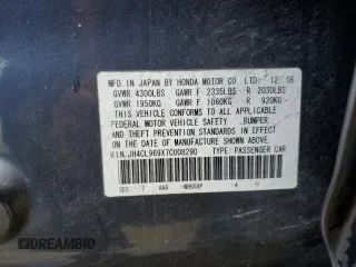 2007 Acura TSX Navi with VIN JH4CL969X7C008290, listed as a Copart auction lot 49184415 with Not provided miles and Salvage title. Bid and sale history available at DreamBid. Image 12.