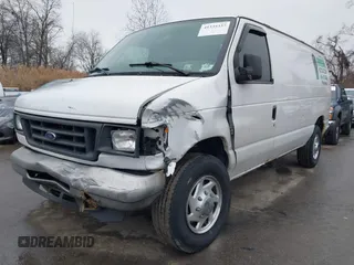 2005 Ford Econoline Cargo with VIN 1FTNE24W95HB25640, listed as a IAAI auction lot 41335337 with 183,045 mi miles. Bid and sale history available at carsss.com. Image 6.