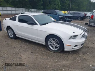 2013 Ford Mustang V6 with VIN 1ZVBP8AM8D5242951, listed as a IAAI auction lot 42494179 with 104,483 mi miles and . Bid and sale history available at DreamBid. Image 1.