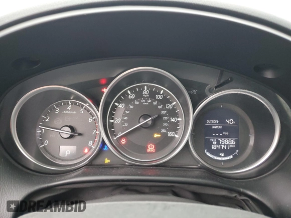 2016 Mazda CX-5 Grand Touring with VIN JM3KE4DY6G0834583, listed as a Copart auction lot 52015905 with 184,741 mi miles and Salvage Title. Bid and sale history available at DreamBid. Image 9.