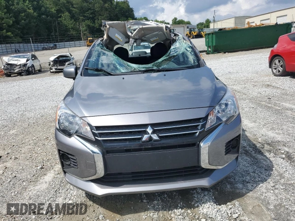 2022 Mitsubishi Mirage ES with VIN ML32FUFJ6NHF09202, listed as a Copart auction lot 60522215 with 29,785 mi miles and Salvage title. Bid and sale history available at DreamBid. Image 5.