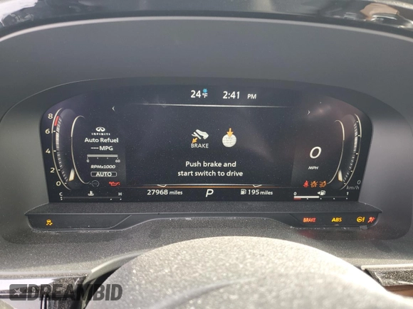 2023 Infiniti QX60 Autograph z VIN 5N1DL1HUXPC375744, wystawiony jako Copart lot #45015105 z przebiegiem 27 968 mil mil oraz Szkoda całkowita • Salvage title. Historia ofert i sprzedaży dostępna na DreamBid. Obrazek 9.