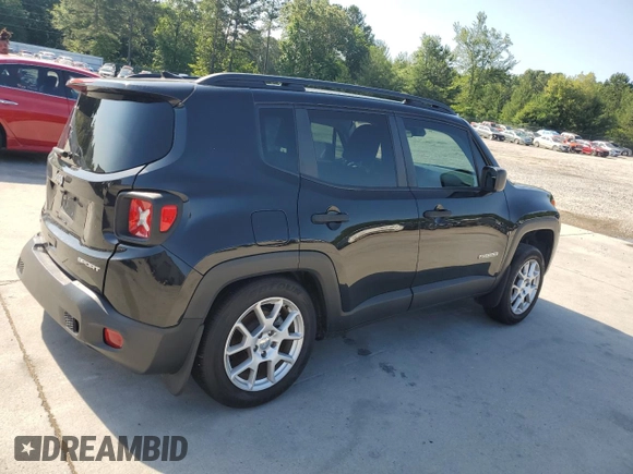 2021 Jeep Renegade Sport with VIN ZACNJDAB7MPN09803, listed as a Copart auction lot 57398105 with 41,041 mi miles and Salvage title. Bid and sale history available at DreamBid. Image 3.