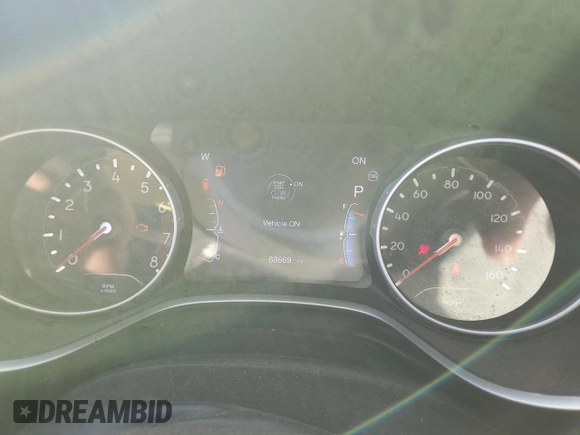 2020 Jeep Compass Sport with VIN 3C4NJDAB1LT132704, listed as a Copart auction lot 48259785 with 68,669 mi miles and Salvage Title. Bid and sale history available at DreamBid. Image 9.