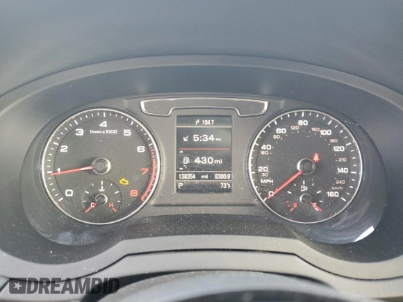 2017 Audi Q3 Premium Plus with VIN WA1HCCFS1HR013829, listed as a Copart auction lot 52827765 with 138,354 mi miles and Clean title. Bid and sale history available at DreamBid. Image 9.