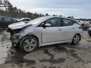 2022 Nissan LEAF SV with VIN 1N4AZ1CV1NC557535, listed as a Copart auction lot 47705095 with 64,397 mi miles and Salvage Title. Bid and sale history available at DreamBid. Image 1.