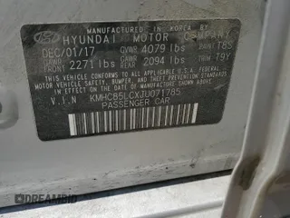 2018 Hyundai Ioniq Limited with VIN KMHC85LCXJU071785, listed as a Copart auction lot 63737715 with 73,002 mi miles and Clean title. Bid and sale history available at DreamBid. Image 12.