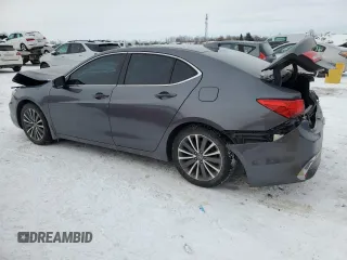 2018 Acura TLX Technology with VIN 19UUB3F58JA802955, listed as a Copart auction lot 44498945 with 128,179 mi miles and Salvage title. Bid and sale history available at DreamBid. Image 2.
