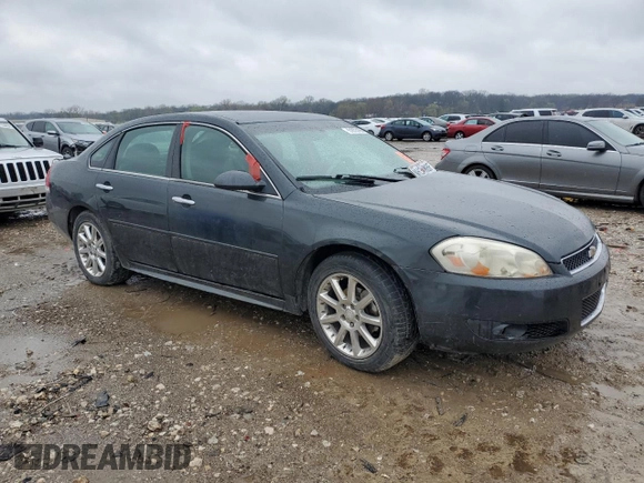 2014 Chevrolet Impala LTZ with VIN 2G1WC5E32E1110490, listed as a Copart auction lot 51873165 with 162,790 mi miles and Salvage Title. Bid and sale history available at DreamBid. Image 4.