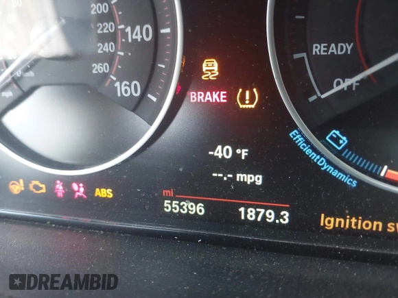 2016 BMW 3 Series 328i with VIN WBA8E9G52GNU30083, listed as a IAAI auction lot 41811439 with 55,396 mi miles. Bid and sale history available at carsss.com. Image 15.