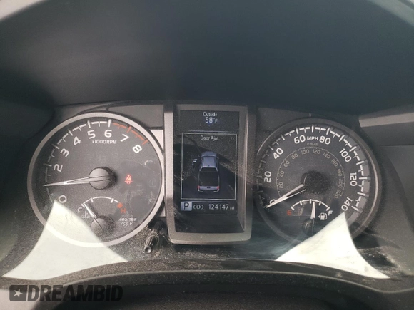 2017 Toyota Tacoma SR5 with VIN 5TFCZ5AN7HX064842, listed as a Copart auction lot 47603925 with 124,147 mi miles and Salvage Title. Bid and sale history available at DreamBid. Image 9.