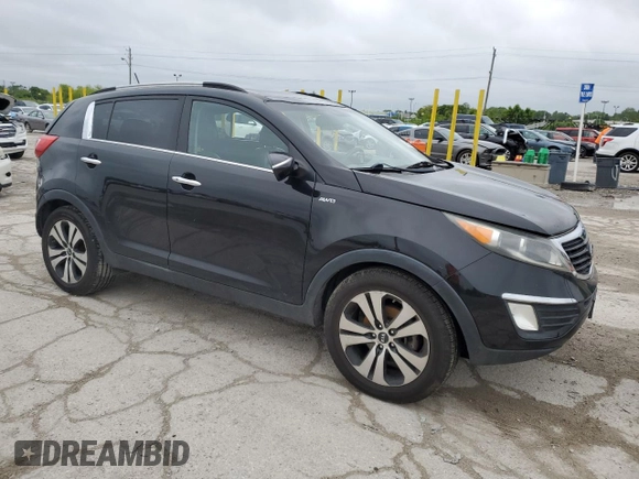 2013 Kia Sportage EX with VIN KNDPCCA20D7367081, listed as a Copart auction lot 57668845 with 116,137 mi miles and Salvage title. Bid and sale history available at DreamBid. Image 4.