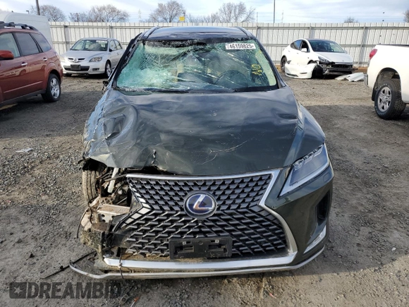2022 Lexus RX 450h with VIN 2T2JGMDA2NC077634, listed as a Copart auction lot 46159825 with 19,583 mi miles and Non repairable. Bid and sale history available at DreamBid. Image 5.