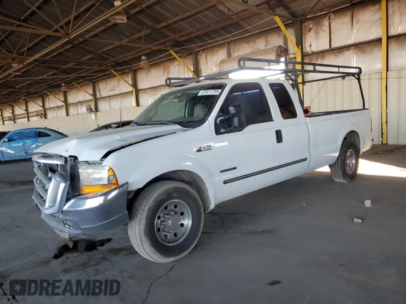 1999 Ford F-250 XL with VIN 1FTNX20FXXEE59499, listed as a Copart auction lot 87511735 with 215,520 mi miles and Salvage title. Bid and sale history available at DreamBid. Image 1.
