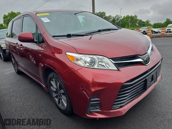 2020 Toyota Sienna LE with VIN 5TDJZ3DC5LS251503, listed as a IAAI auction lot 42610520 with 131,850 mi miles and . Bid and sale history available at DreamBid. Image 9.