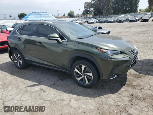 2021 Lexus NX 300h with VIN JTJGJRDZ7M2155967, listed as a Copart auction lot 52143315 with 22,830 mi miles and Salvage Title. Bid and sale history available at DreamBid. Image 4.