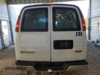 2020 GMC Savana Cargo Van with VIN 1GTW7AFG0L1167859, listed as a Copart auction lot 86723614 with 0 mi miles and Salvage Title. Bid and sale history available at carsss.com. Image 6.
