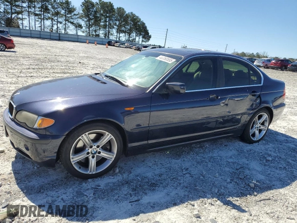 2003 BMW 3 Series 330i with VIN WBAEV53413KM29382, listed as a Copart auction lot 49380555 with 144,647 mi miles and Salvage Title. Bid and sale history available at carsss.com. Image 1.